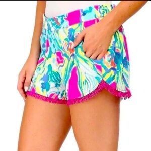 Lily Pulitzer Cocoa Pink beach Fringe Shorts​​